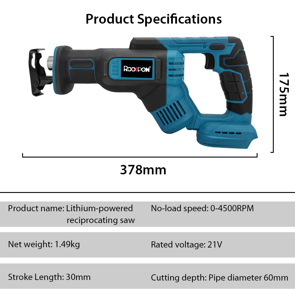 Reciprocating Saw Cordless - Reciproco eléctrico para sierra modelo grande