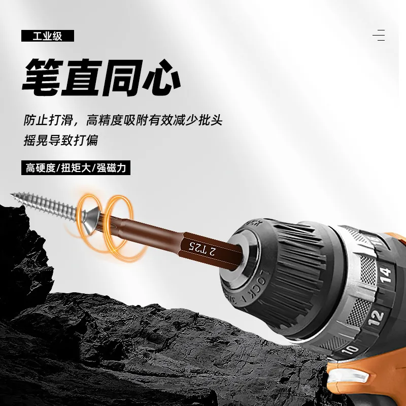 Power Tools Drill - Juego de puntas hexagonales S2 para