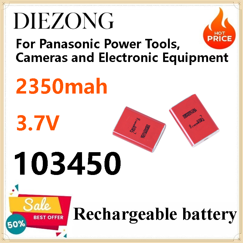 Power Tools Panasonic - 4 baterías de 3,7 V NCA103450