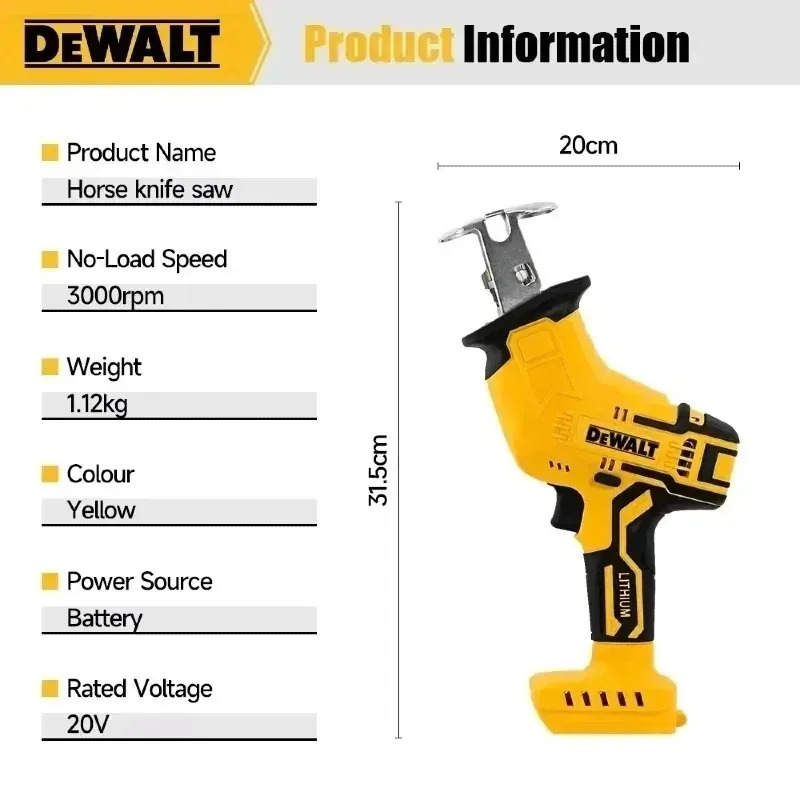 Sierra Recíproca Dewalt sin Es - Reciprocating Saw Cordless reseña y precio