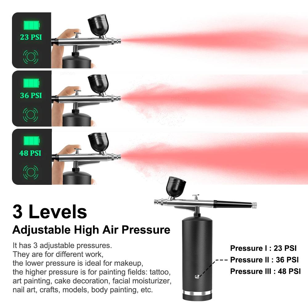 Aerógrafo con Compresor Recarg - Air Compressor Mini reseña y precio