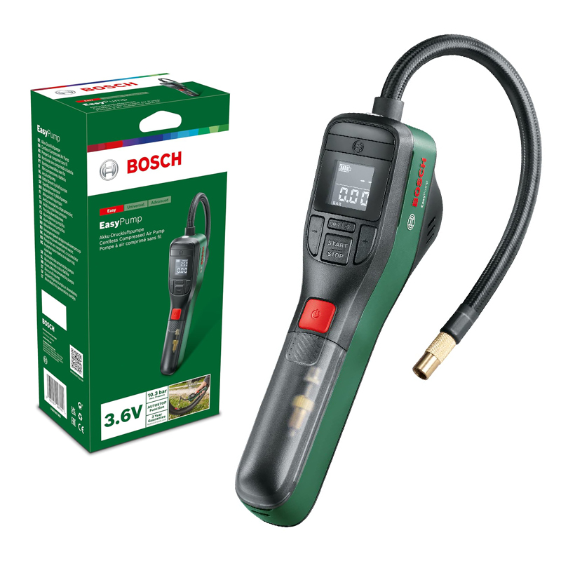 BOSCH Easy Pump, Inflador de A - Air Compressor Mini reseña y precio