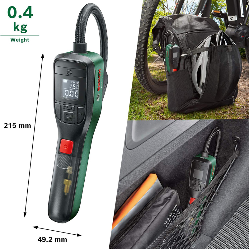 BOSCH Easy Pump, Inflador de A - Air Compressor Mini reseña y precio