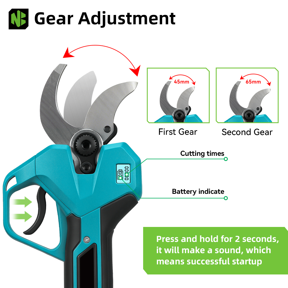 NEWBENY Tijeras de podar eléct - Power Tools Universal Battery reseña y precio