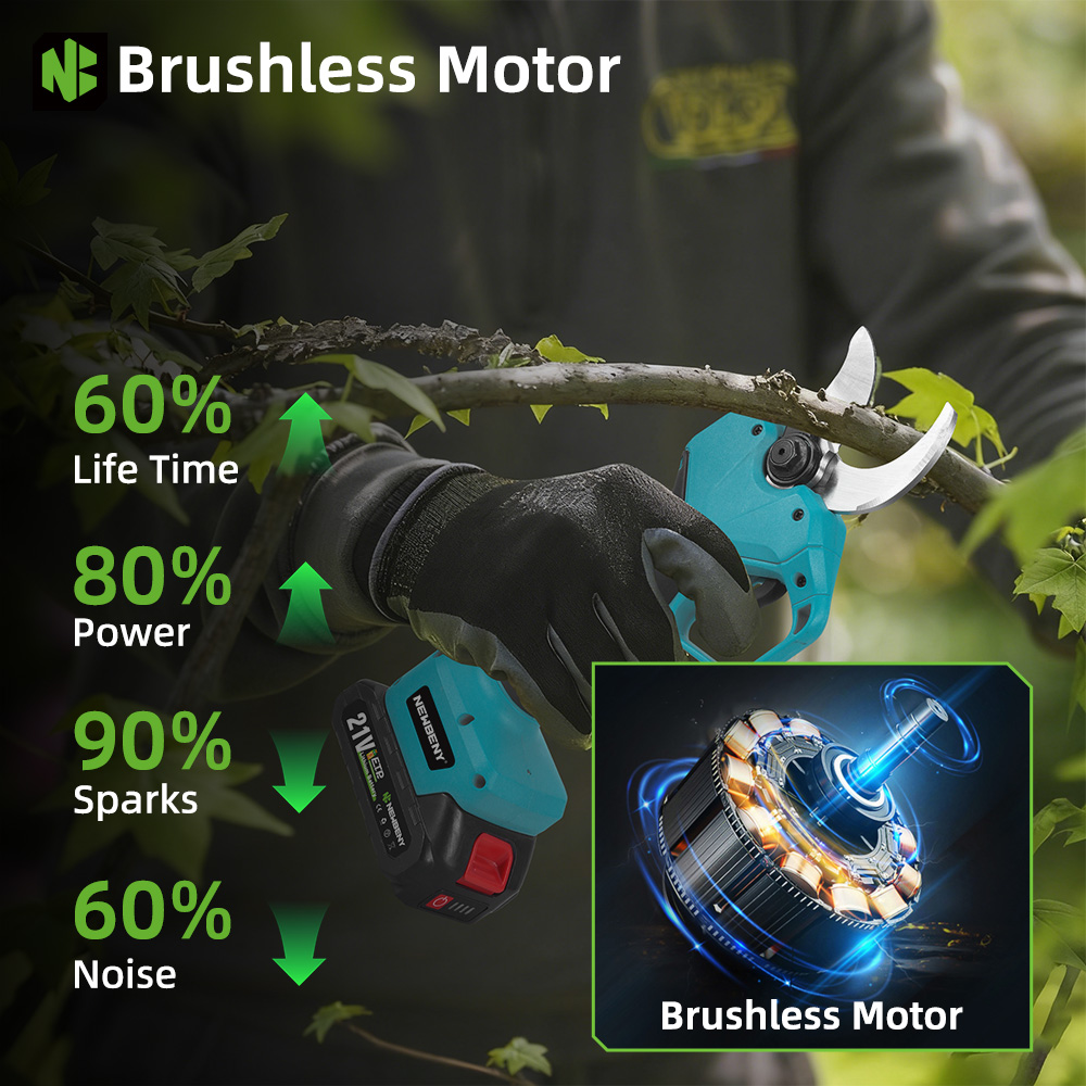NEWBENY Tijeras de podar eléct - Power Tools Universal Battery reseña y precio