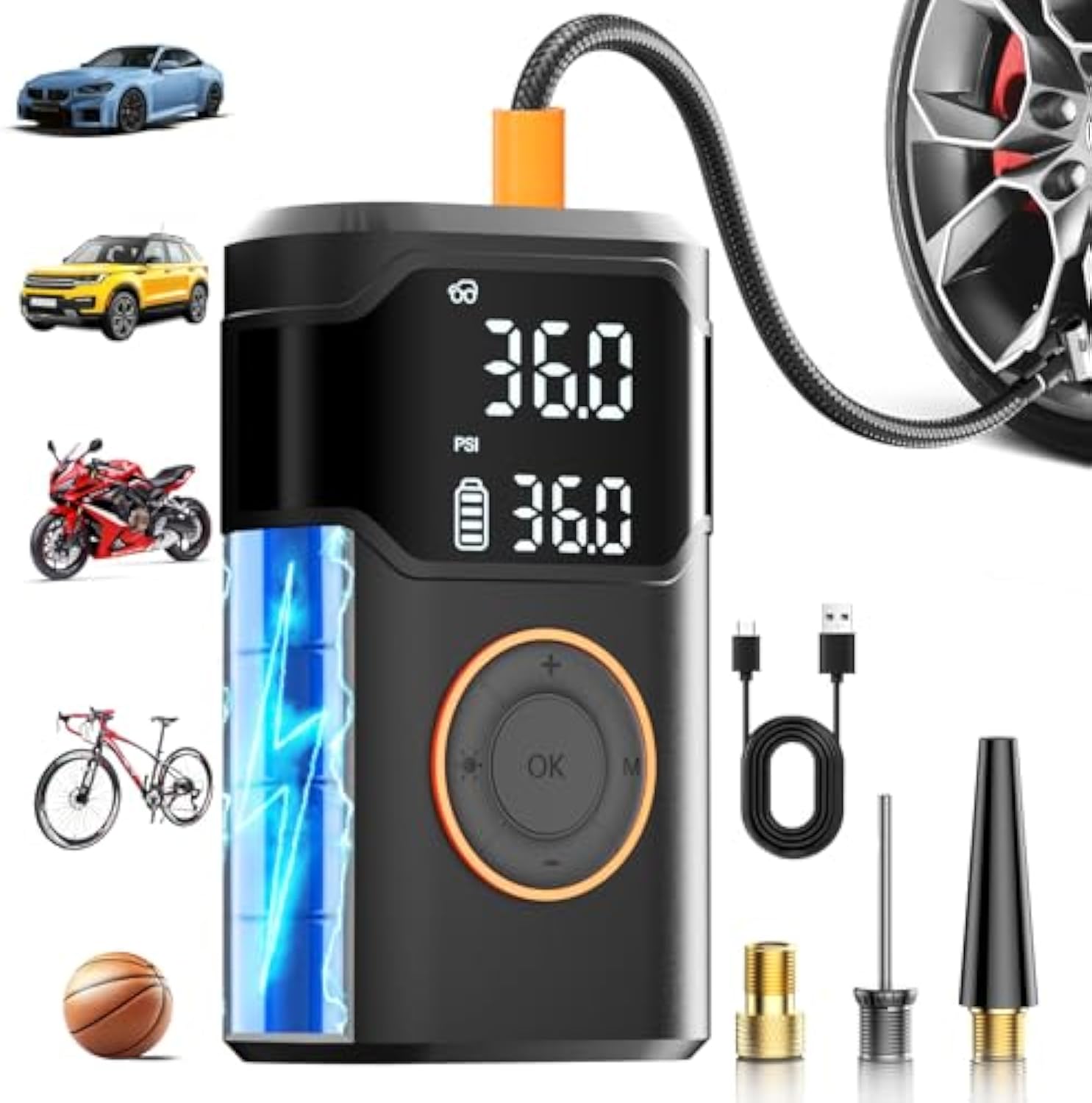 Inflador de neumáticos inalámb - Air Compressor Mini reseña y precio