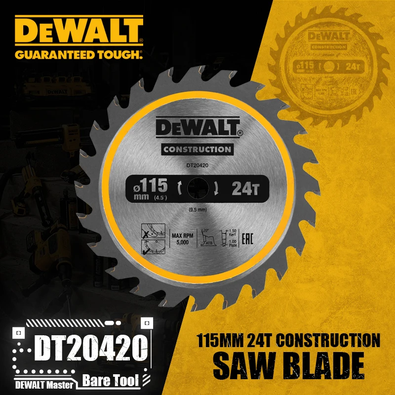 DEWALT DT20420 hoja de sierra  - Power Tools For Construction reseña y precio