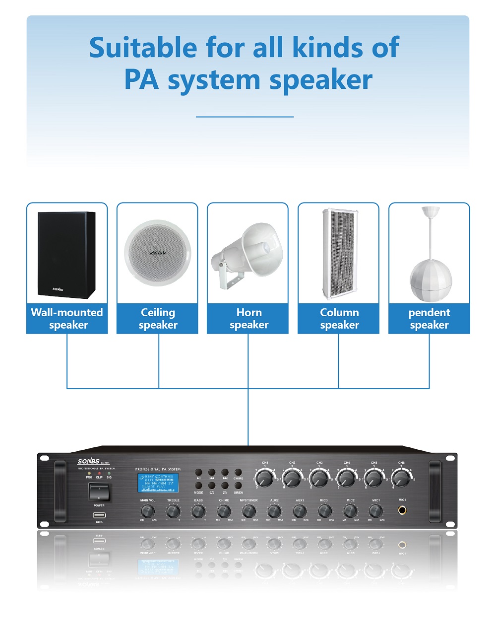 Sistema de PA de 500w 80hz~16k - Power Tools Zones reseña y precio
