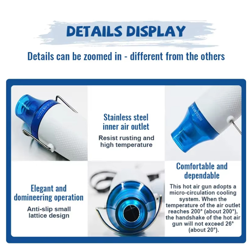 Pistola de calor Temperatura d - Power Tools Battery Repair reseña y precio